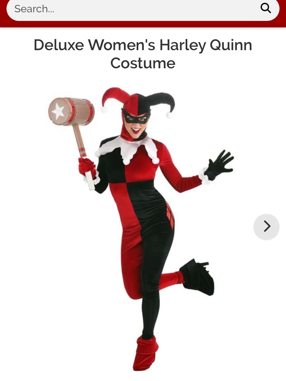 Deluxe Women's Harley Quinn Costume - Picture 2 of 6